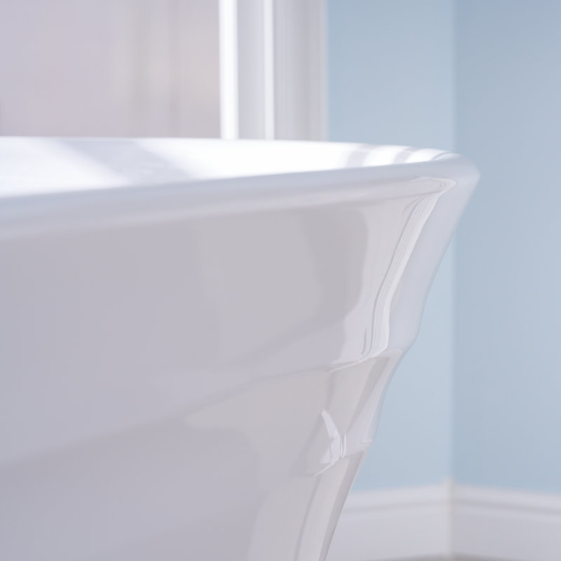 58.87'' x 31'' Freestanding Acrylic Bathtub