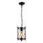 Luminaire suspendu cylindrique simple à 1 lumière avec accent de bois Crimora