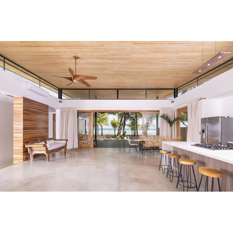 Vix Dimmable LED Pendant, Oiled Walnut, 0.75" H x 48" W x 8" D, 2700K