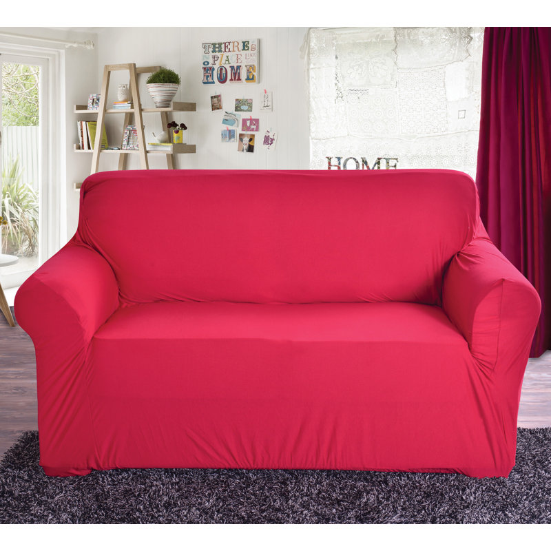 Housse pour causeuse à coussins carrés, Rouge