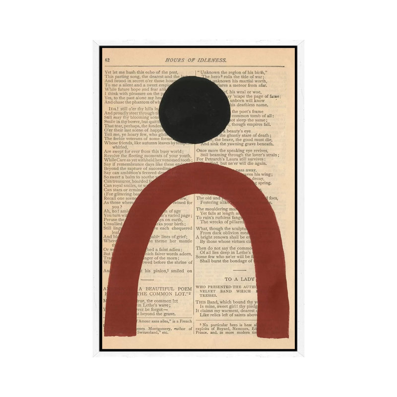 Modern Prose VI by Renée Stramel - Gallery-Wrapped Canvas Giclée on Canvas, White Framed, 66.04 cm H x 45.72 cm W