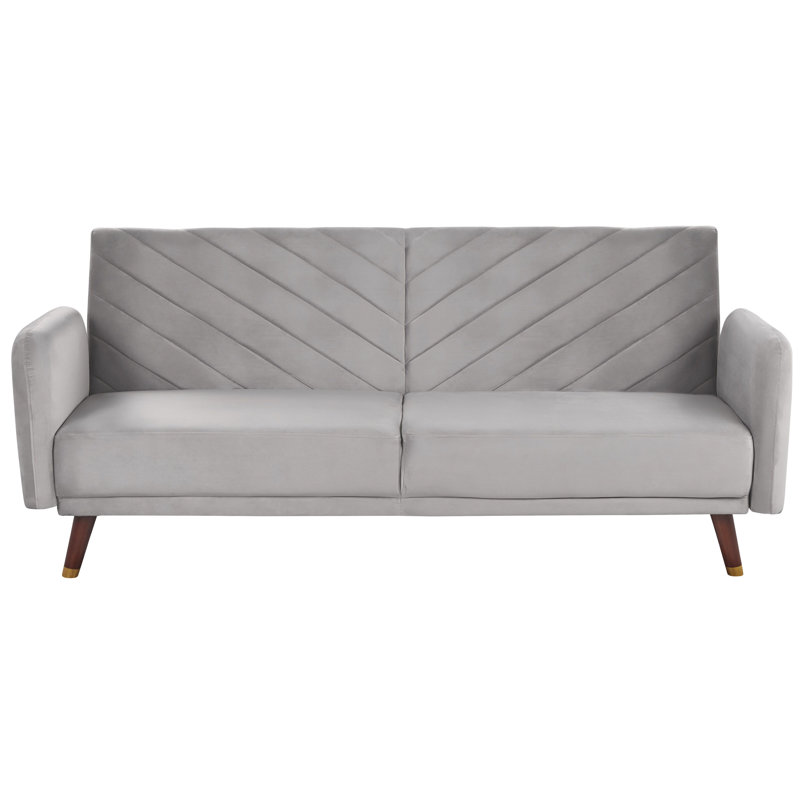 Salas Velvet Sleeper, Light Grey