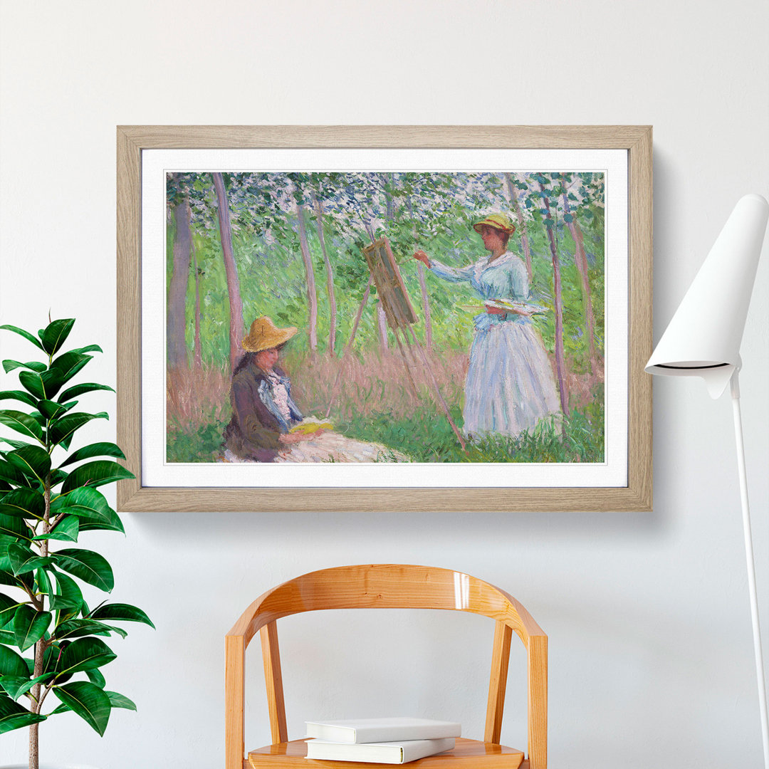 In the Woods at Giverny by Claude Monet - Framed Print