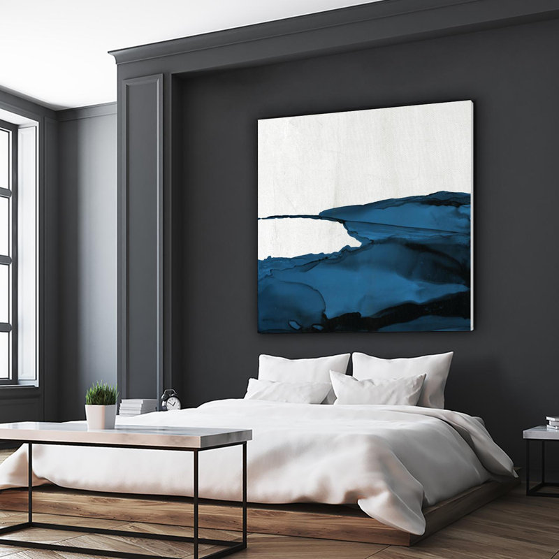 «Royal Blue Escape Ii», reproduction d'art sur toile géante 54 po x 54 po, H 54 po x l 54 po x P 1,5 po