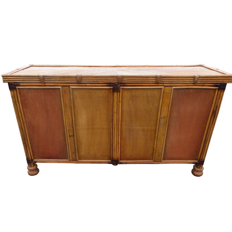 Commode double 6 tiroirs Sumner, Brun antique délavé