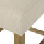 Ensemble de 2 tabourets de comptoir capitonnés contemporains en tissu, boutons, 26 po, beige-2137270632-2137270634
