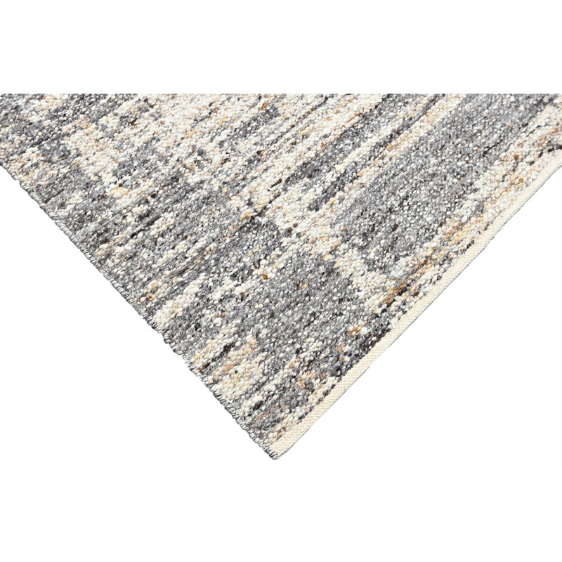 High-Quality Hand-Knotted Sand Area Rug, Rectangle 9' x 12', Brown