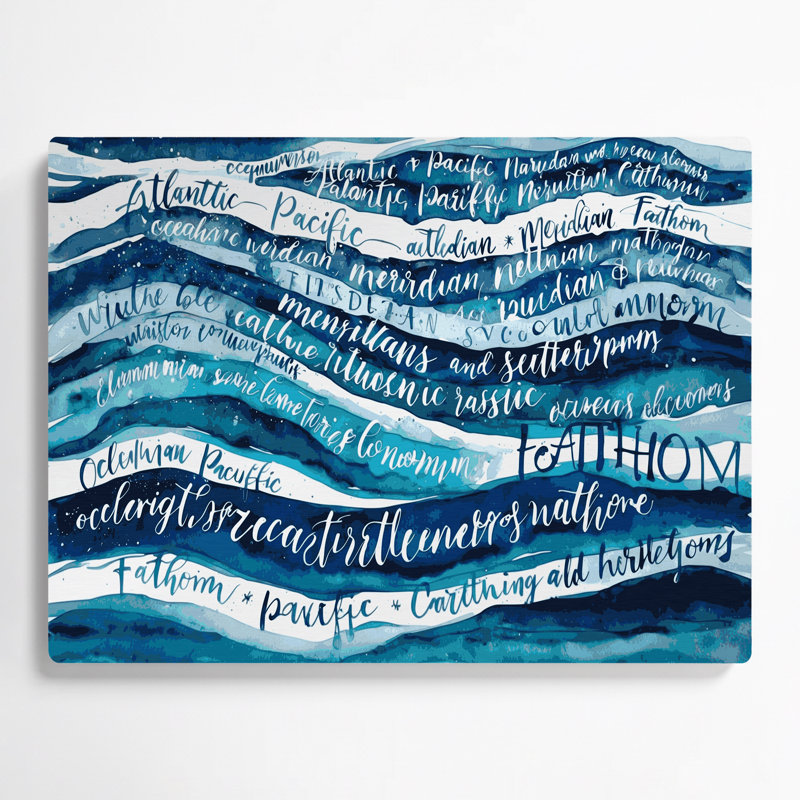 Art nautique bleu, art nautique, H 20 po x l 30 po
