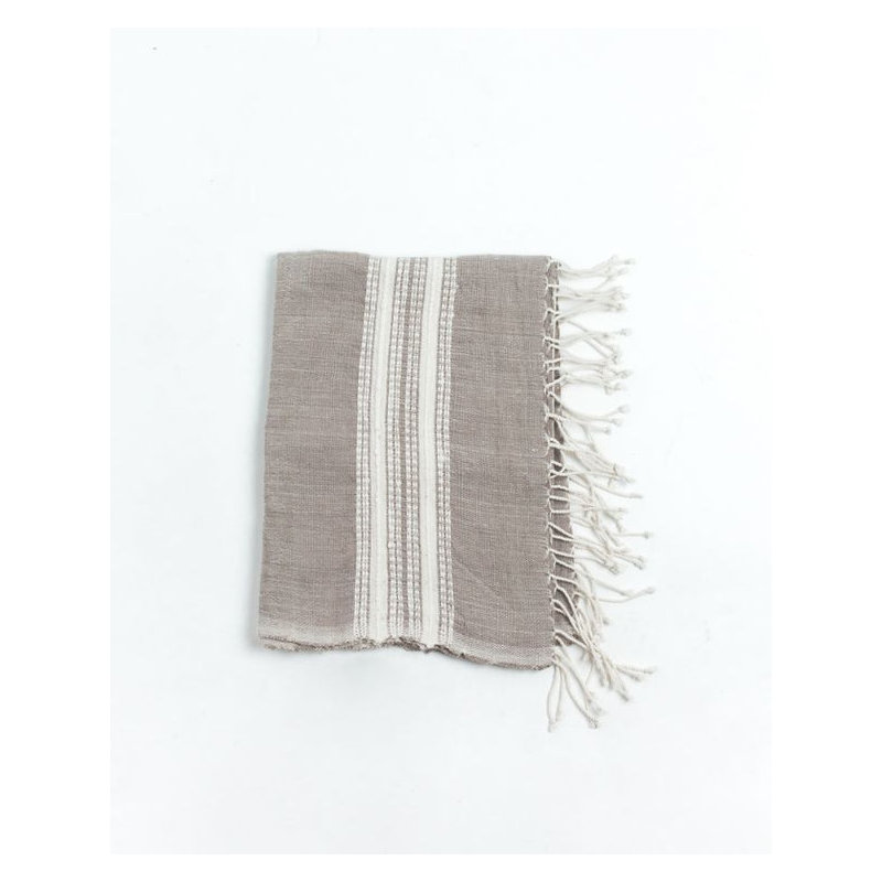 Aden Cotton Hand Towel, Gray
