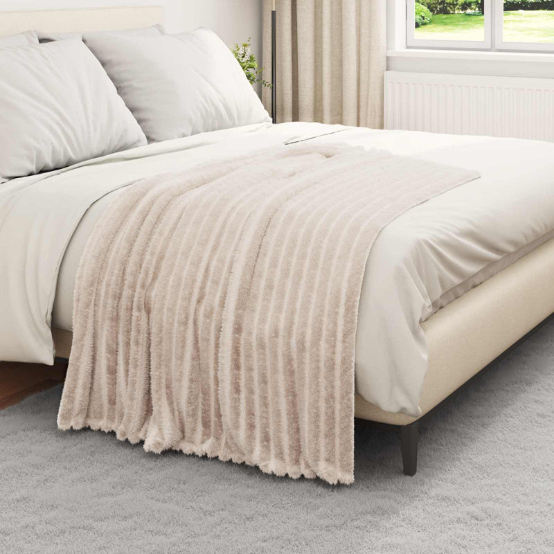 5.1-42 Throw Blanket, Beige, 150cm x 130cm