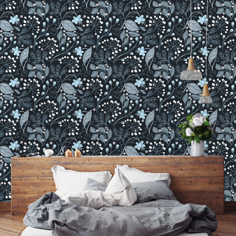 Rouleau de papier peint adhésif Prairieburg Berries, L 16,67 po x l 25 po