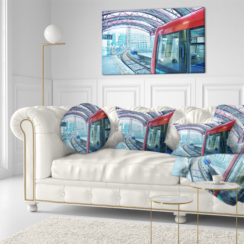 Coussin lombaire de style londres cityscape departing