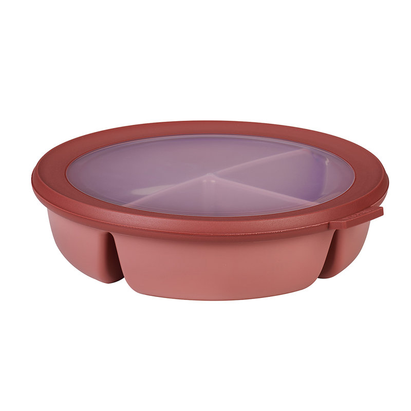 Cirqula Bento Bowl 250+250+500ml - Vivid Mauve