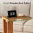 19.7" Solid Wood C-Shaped End Table, Sofa Side Table for Couch, Living Room