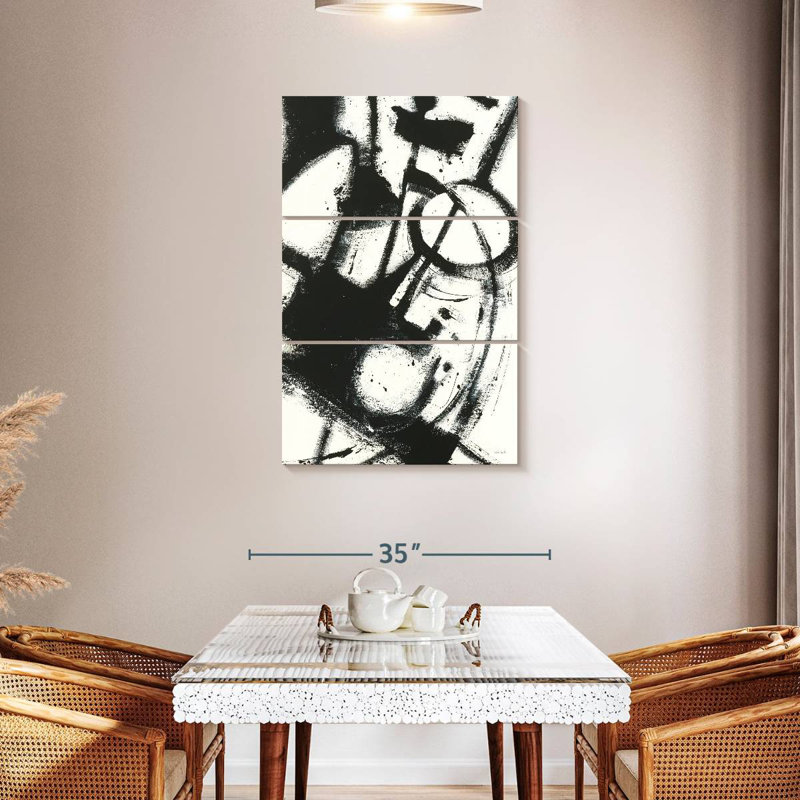 Avery Expression Abstract II - blanc, H 45 po x l 28 po