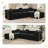 Hartwig Boneless 108" Oversized Modular Sleeper Sectional Compression Sofa Bed with Reversible Chaise, No-Assembly Floor Couch-1409768160