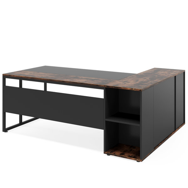 17 Stories L- Shape Executive Desk & Reviews | Wayfair