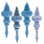 7" 4-Finish Finial Ornament