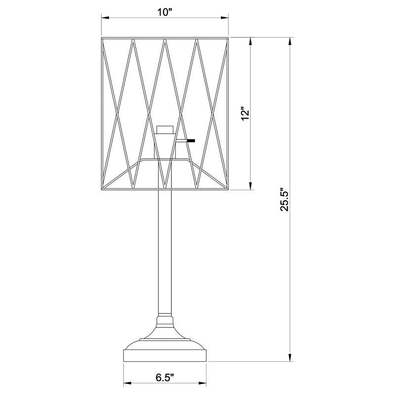 Open Frame Torch Table Lamp