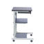 Chariot à roulettes pour ordinateur portable avec rangement, graphite, poste de travail durable et mobile pour la maison ou le bureau