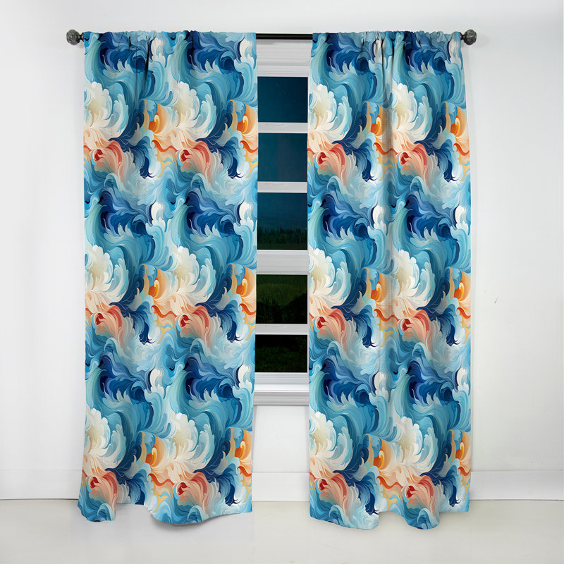 Motif tropical I - Oceanic Mirage, L 52 po x L 90 po