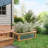 Outsunny Raised Garden Bed Kit, Outdoor Planter Box, Galvanized Metal Reinforced With Wood, Stock Tank For Growing Flowers, Herbs And Vegetables
