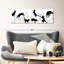 Chats noirs et blancs sur toile-1281585111
