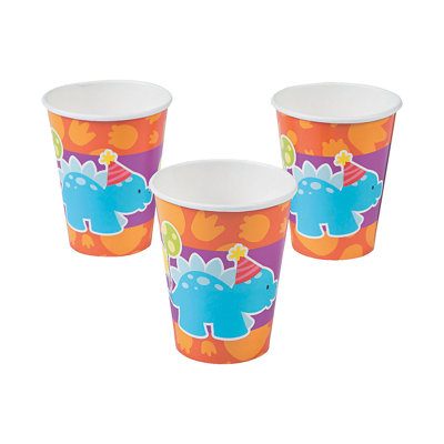 8 Piece Disposable Paper Plastic Paper No Holiday Cups Disposable Party Supplies for 8 Guests