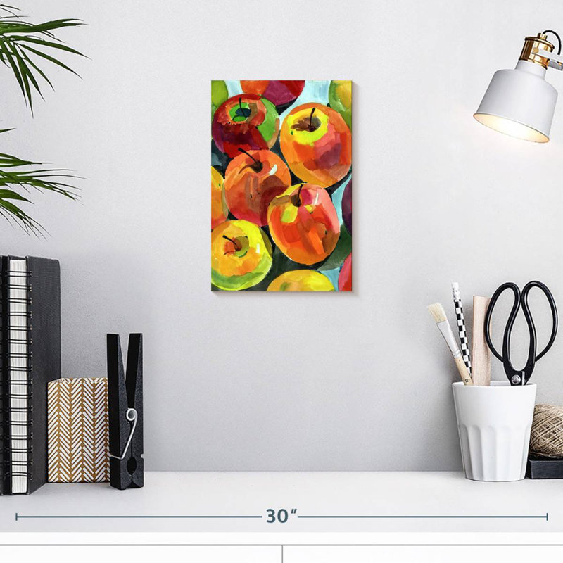 Yarlin Still Life Apples, 12" H x 8" W