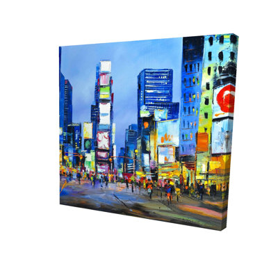 Toile rétro Cityscape in Times Square | Décoration intérieure