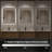 30" x 36" LED Bathroom Mirror, Aluminum Frame Backlit Vanity Mirror, Anti-Fog, Dimmable & 3 Color Temperature, Memory Function, Wall Mounted (Horizontal/Vertical)