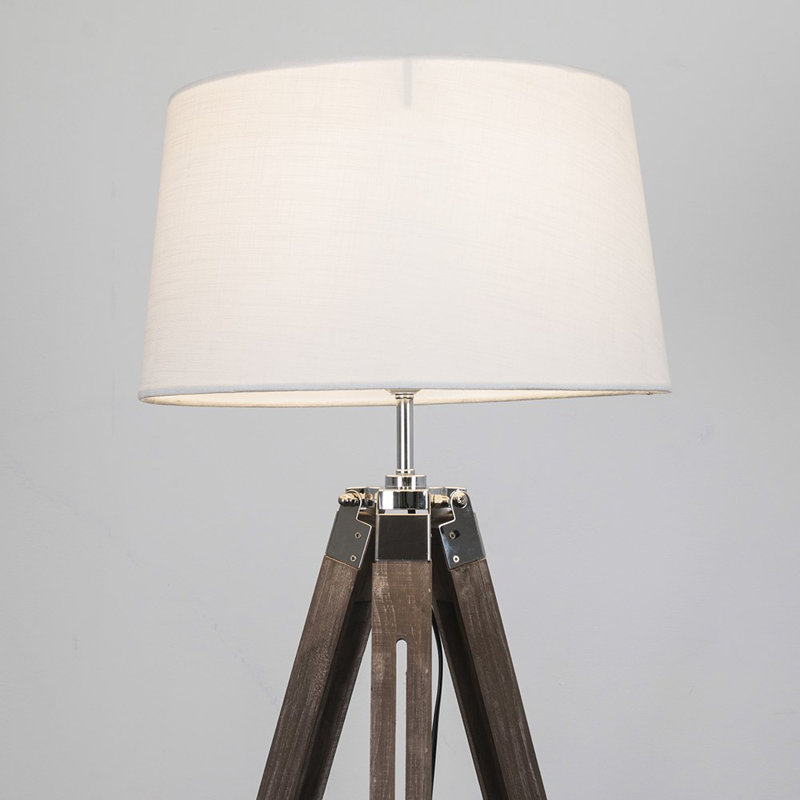 Bella Vista 145.5cm Tripod Floor Lamp, White, No bulb