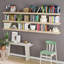 Hidden Bracket Shelf, Floating Bookshelf For Wall Decor, Living Room And Office, 2.5" Thick, 1pc-1106656930-1088482161