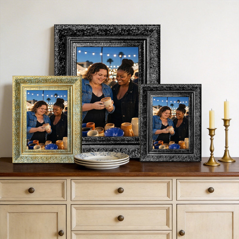 Cadre photo sophistiqué noir 1PC 5 "x 7", Black, 1, 5" W x 7" H