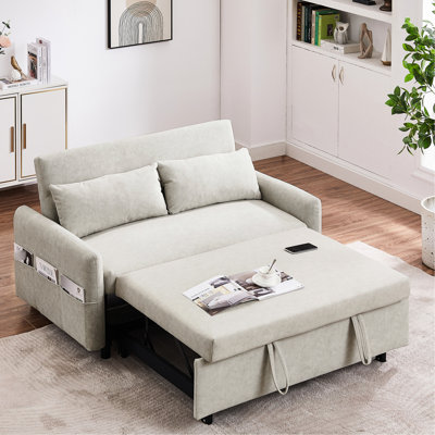 Beige With Adjustable , Sockets, Storage Areas, 2 Pillows For Apartment Couch 3 Angles, Pockets - Living Room