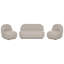 Cecilius 3 Piece Fabric Loveseat Living Room Set