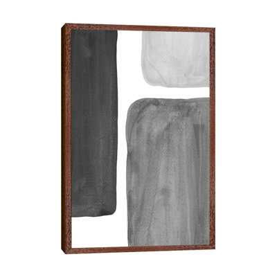 Black And White Shapes by Whales Way - Print on Canvas