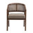 Stanley Wooden Dining Chairs with Cane Back & Upholstered Seat-949465958-949465957