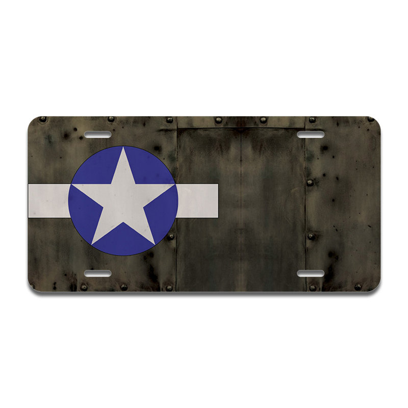 Cadre en aluminium blanc plat à rayures blanches WW2