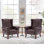 Fauteuil à oreilles 31,5 po en similicuir