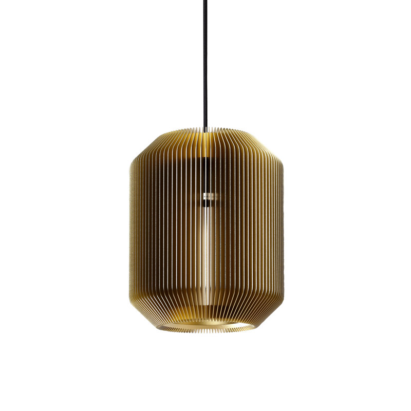 Grand luminaire Joseph, Or pâle, H 6,3 po x l 4,4 po x P 4,4 po