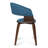 Lowell / Draper 7-Piece Mid-Century Dining Set with Solid Hardwood Table and 6 Upholstered Chairs-1224910333
