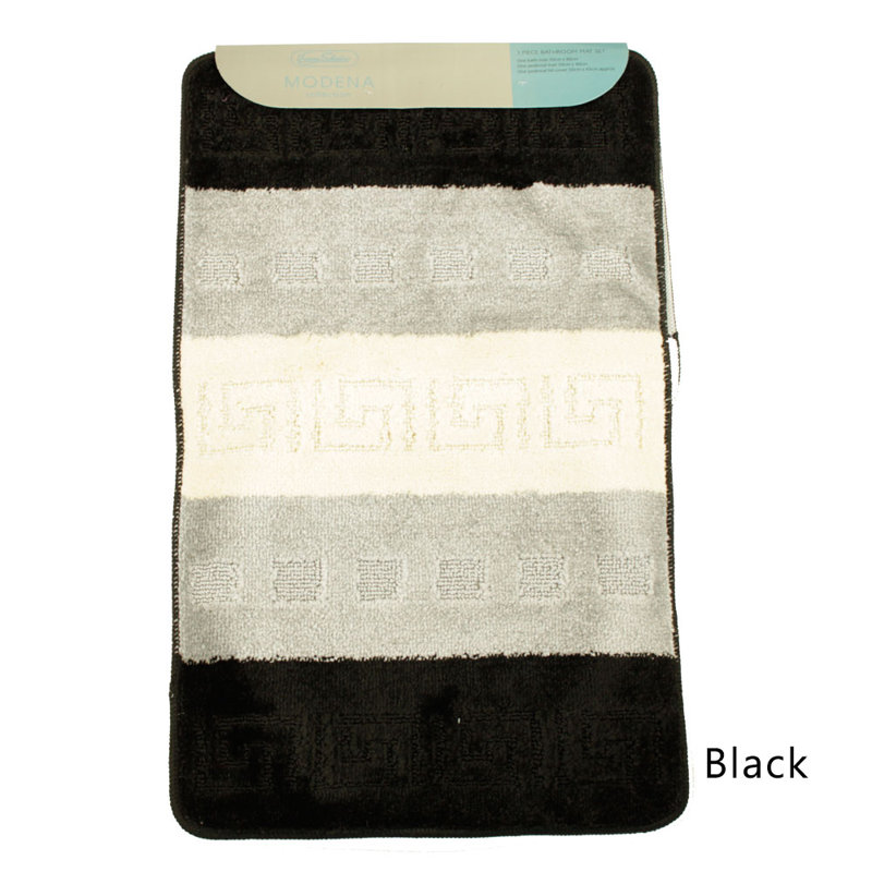 Abibat Bath Rug, Black