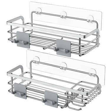 Rebrilliant Dupre Suction Stainless Steel Shower Caddy & Reviews