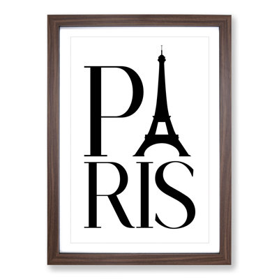 Paris - Picture Frame Typography