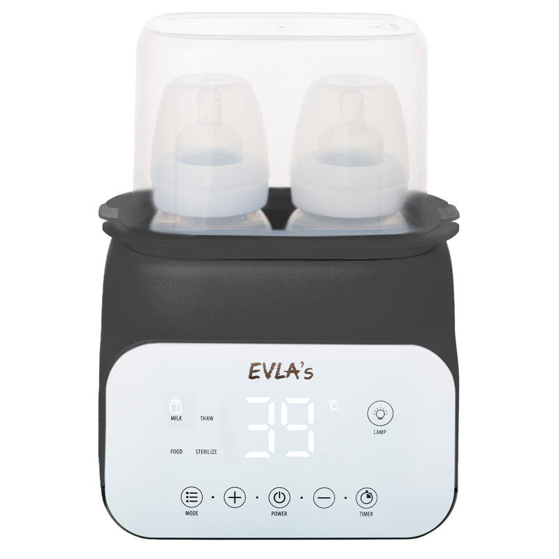 Chauffe-biberon pour bébé, chauffe-biberon multifonctionnel, chauffe-lait rapide et précis pour lait maternisé et formule avec minuterie, dégivrage, maintien au chaud, bocal pour aliments pour bébé