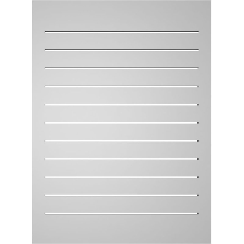 Évent à pignon fonctionnel en uréthane rectangulaire à fixation en surface, brun clair apprêté, H 38 po x l 28 po x P 1,5 po