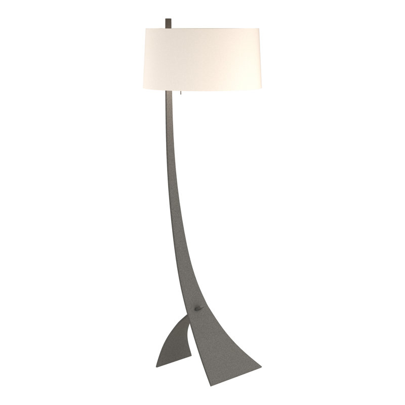 Stasis 58.5" H 150 W Novelty Floor Lamp, Flax, Natural Iron