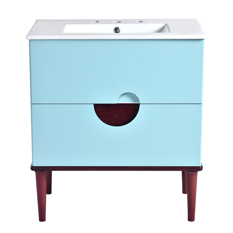 Meuble-lavabo 30 po avec lavabo en céramique