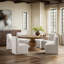 Brookside Round Solid Wood Pedestal Dining Table-308637309